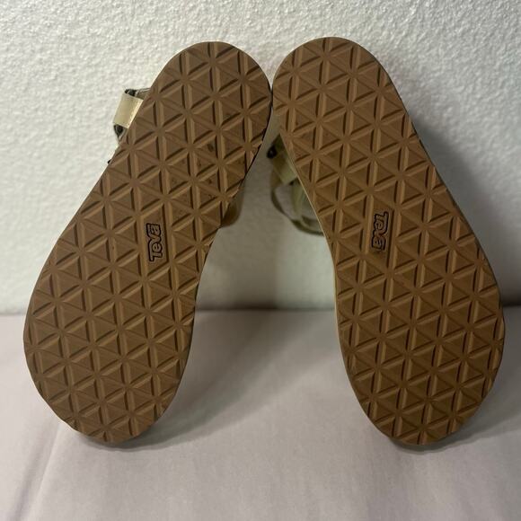 TEVA Platform Universal Up  Leather White Swan Women's Sandals sz. 10 - Picture 8 of 9